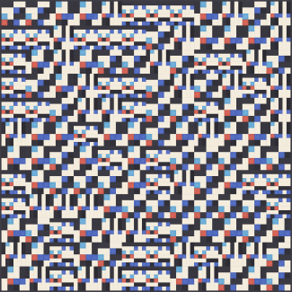 mountains of squares